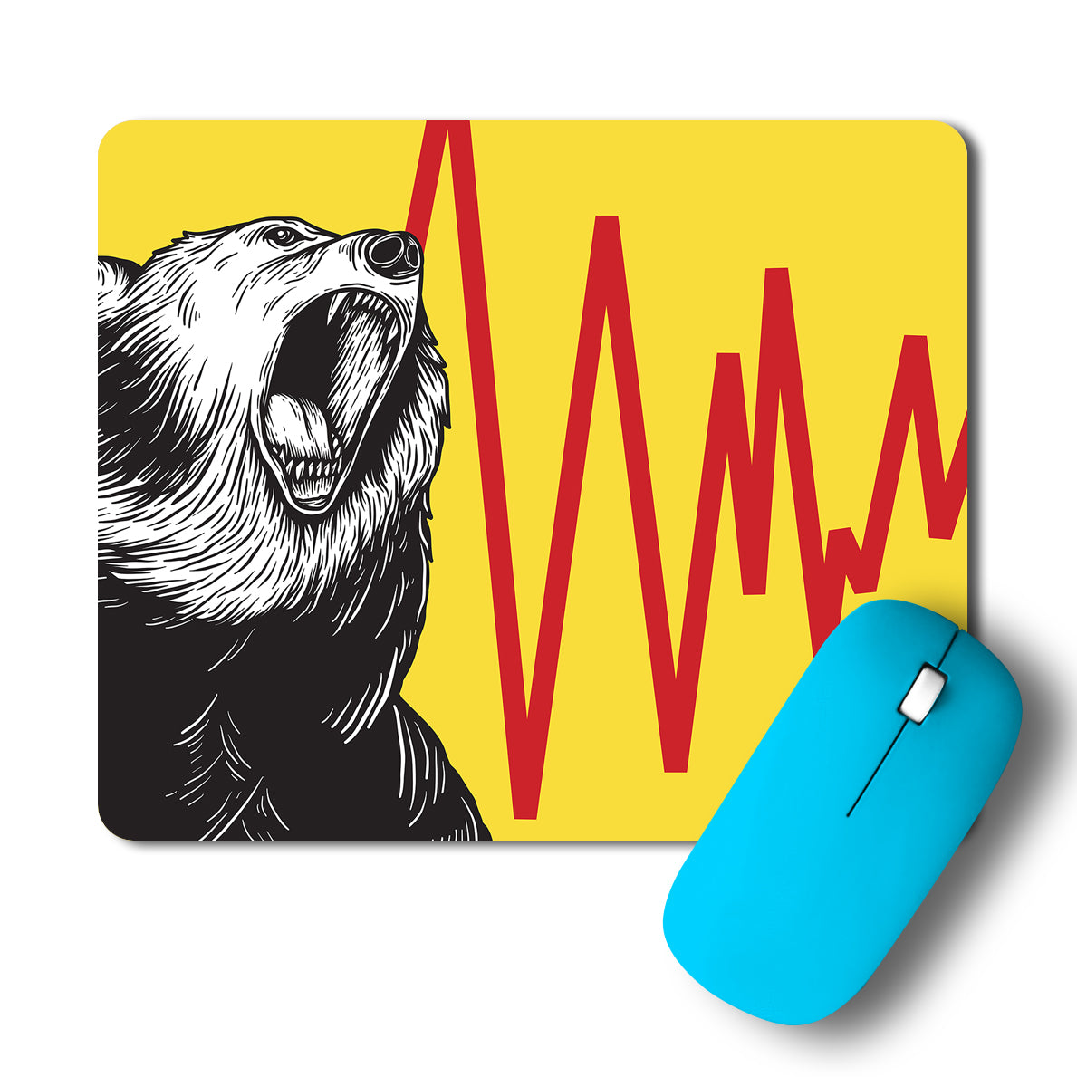 Angry Bear Artwork Mousepad