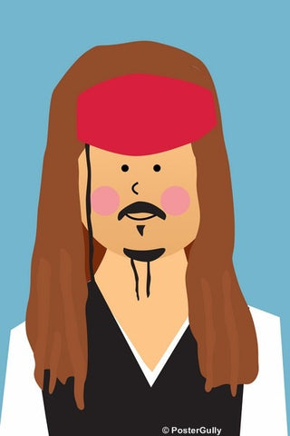 Wall Art, Jack Sparrow Pirates Of The Carribean #minimalicons, - PosterGully