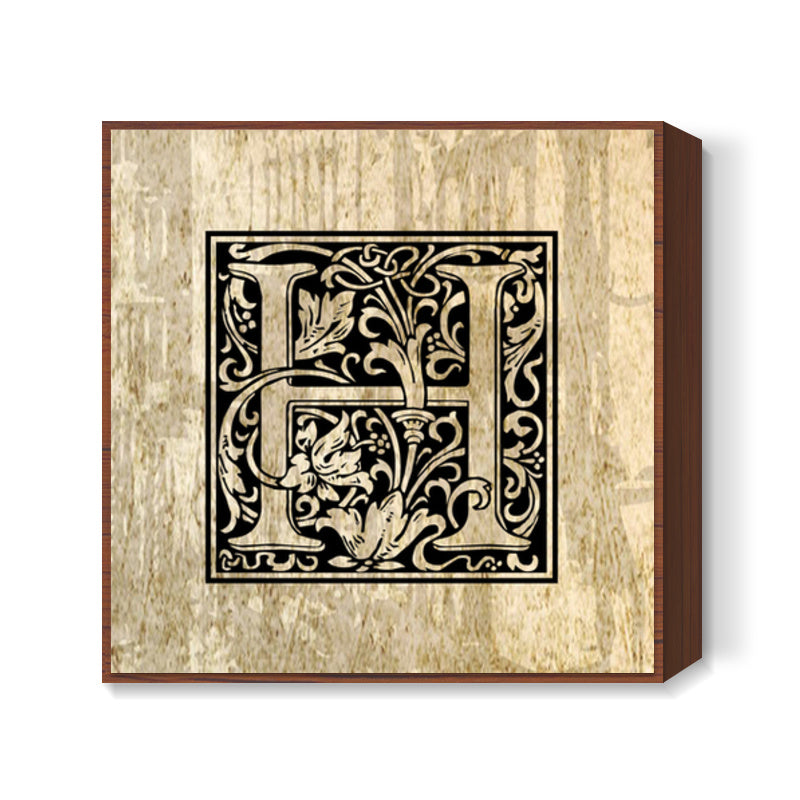 Ornate H Square Art Prints