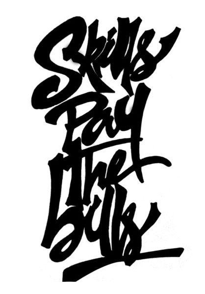 Wall Art, Skills Pay The Bills Wall Art