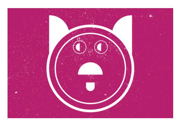 PosterGully Specials, Cat face zodiac sign Wall Art