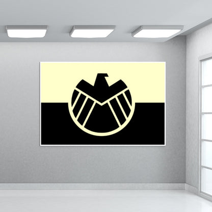 Agents of SHIELD marvel logo Wall Art