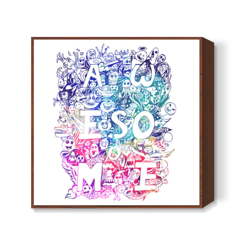 Doodle art Square Art Prints
