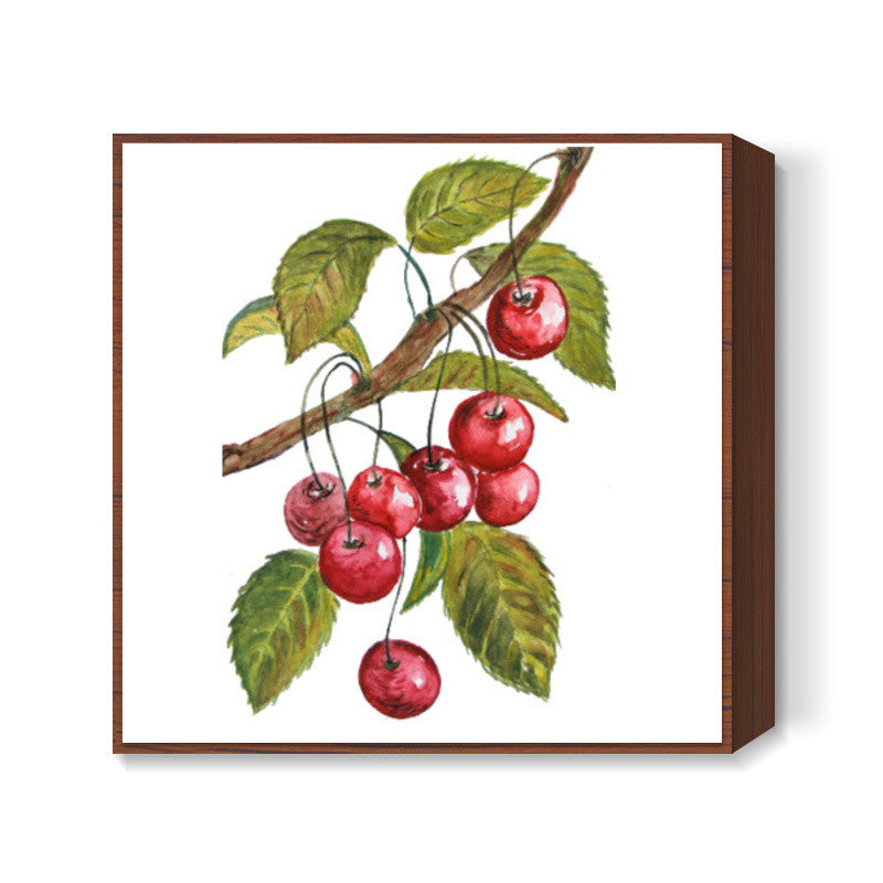 Cherries Square Art Prints