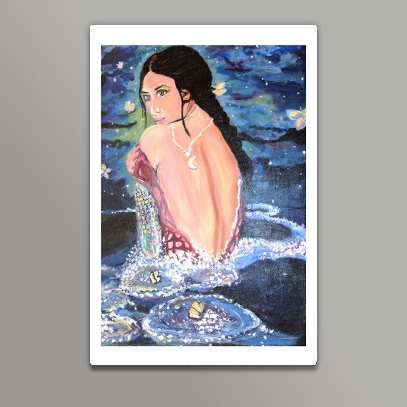 Bollywood Mermaid Love Wall Art