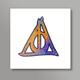 Deathly Hallows Harry Potter Square Art Prints