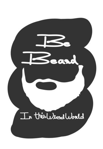 PosterGully Specials, be beard white Wall Art