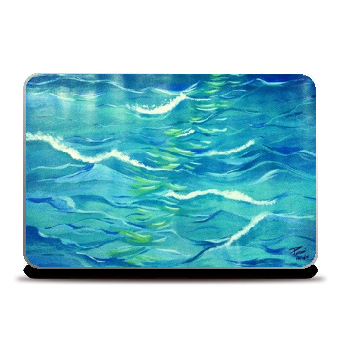 WAVES PAINTING Laptop Skins