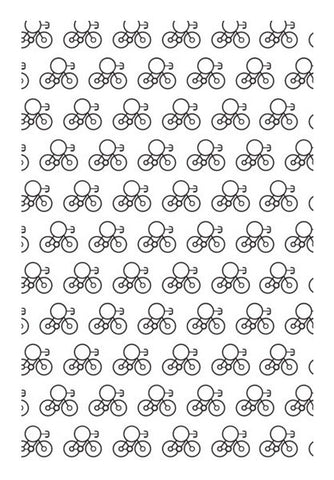 Bicycle Vector Pattern Art PosterGully Specials