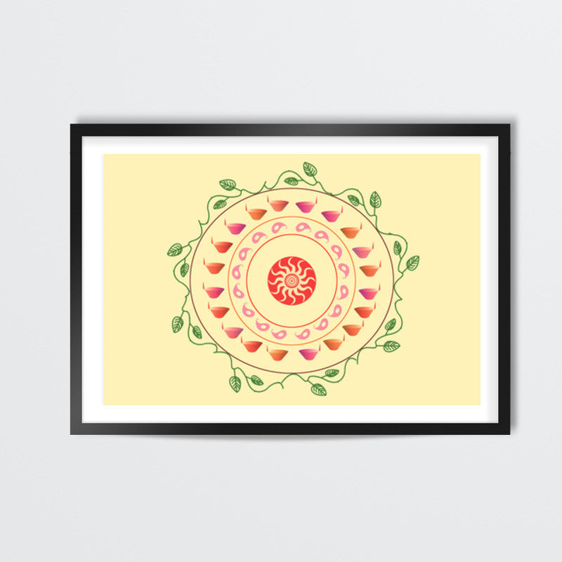 Diya Wall Art