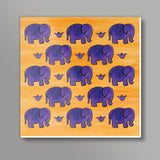 Elephants I Square Art Prints