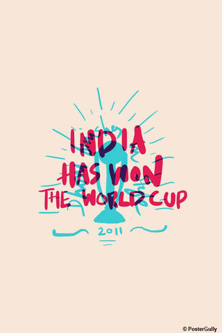 Wall Art, India World Cup 2011 Cricket, - PosterGully - 1