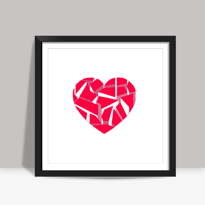 Tectonic Heart ! Square Art Prints