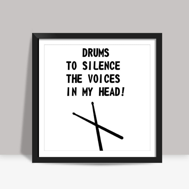 DRUMS! Square Art Prints