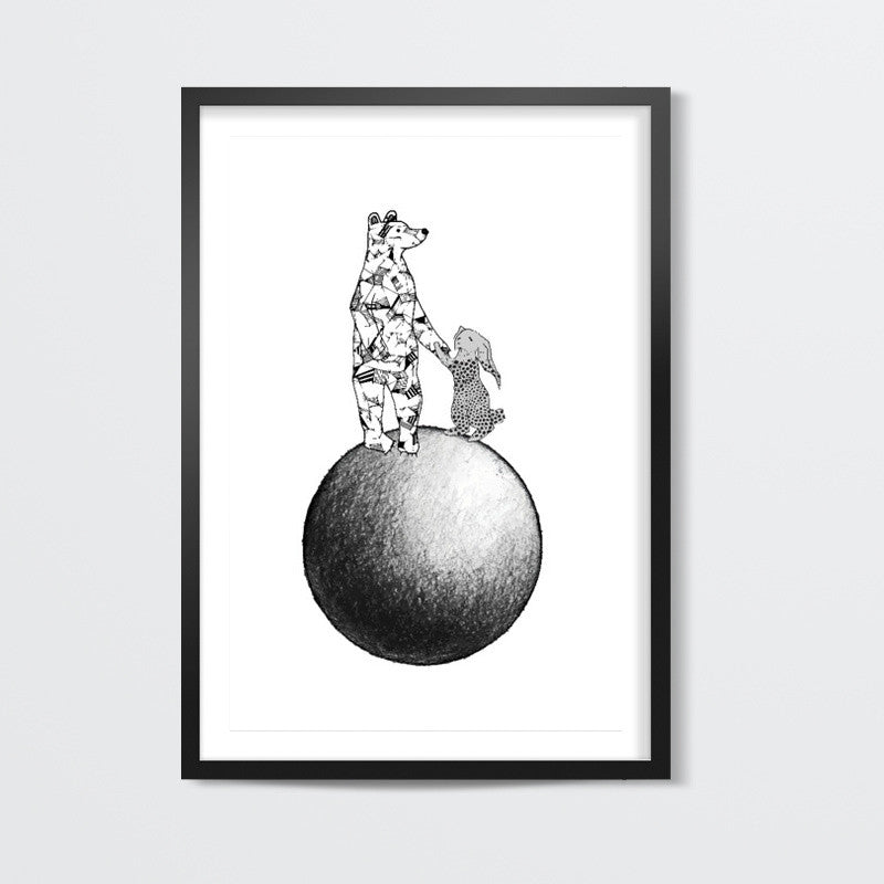 The Moon Rescue Wall Art | Lotta Farber