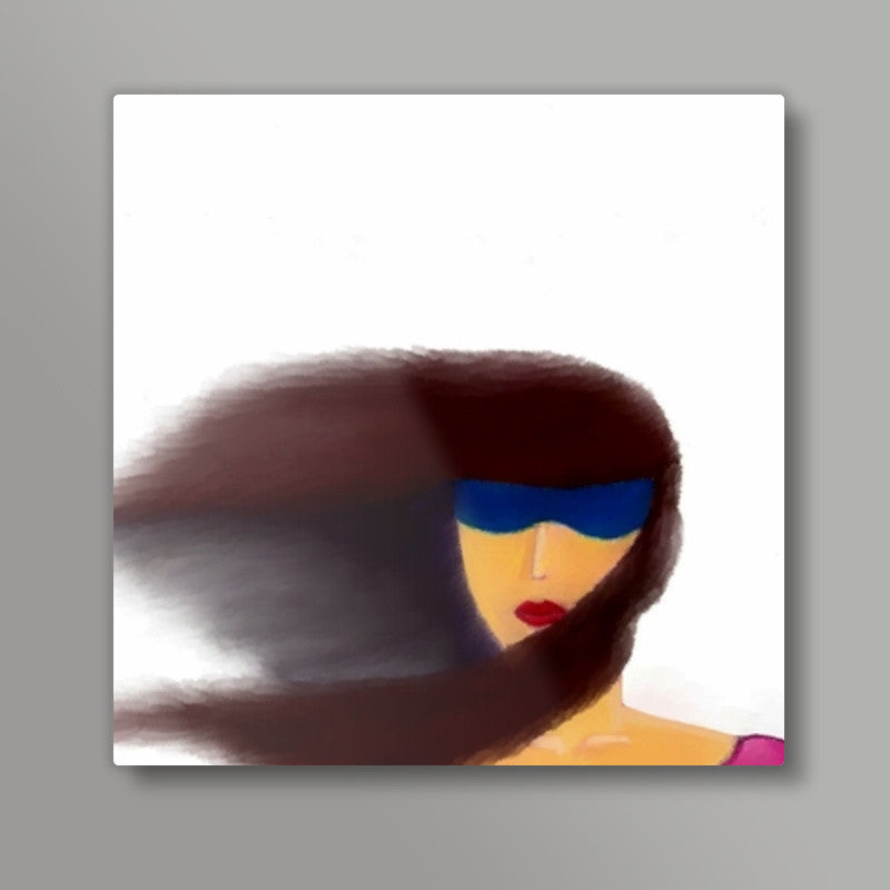 girl Square Art Prints