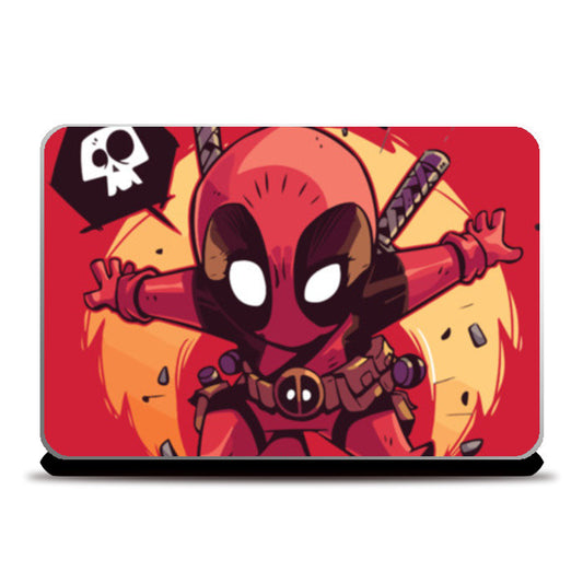 Laptop Skins, Deadpool Cartoon Laptop Skins