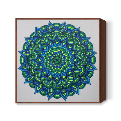 The Bleen Mandala 2 Square Art | Jasmine Kaur Lotey