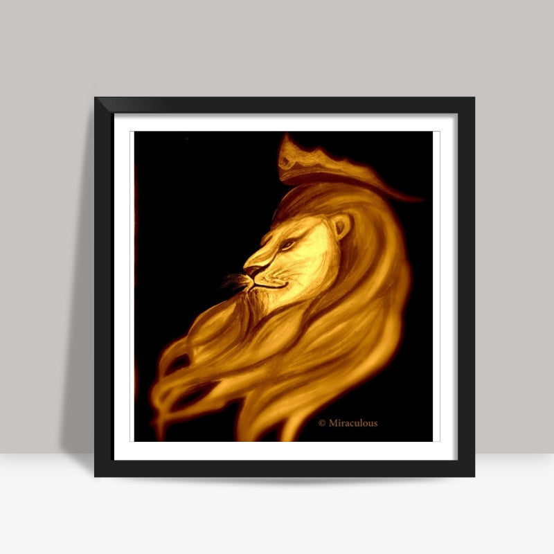 The King | Leo Square Art Prints