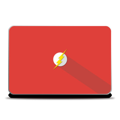 flash minimalist logo Laptop Skins
