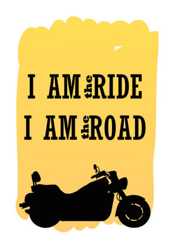 Rider Is The Ride Is The Road Art PosterGully Specials