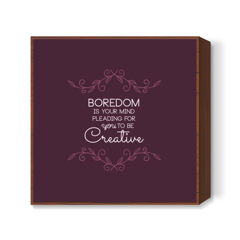 Quote Typography Square Art Prints
