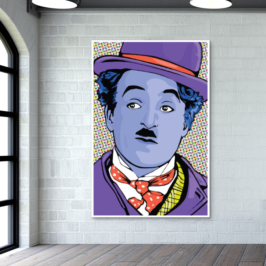 charlie chaplin Minimal Design Wall Art