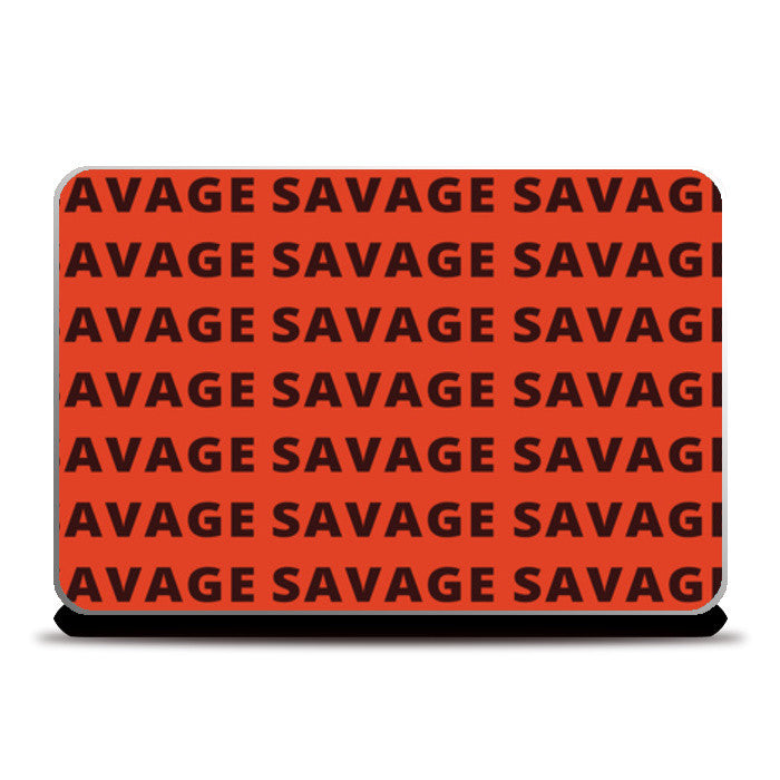 Laptop Skins, Savage AF Funny Typography Laptop Skins