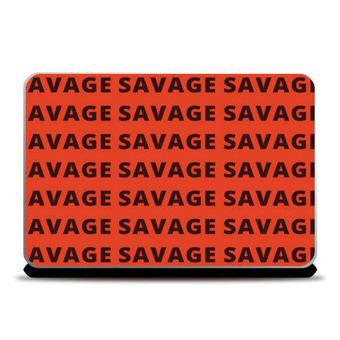 Laptop Skins, Savage AF Funny Typography Laptop Skins
