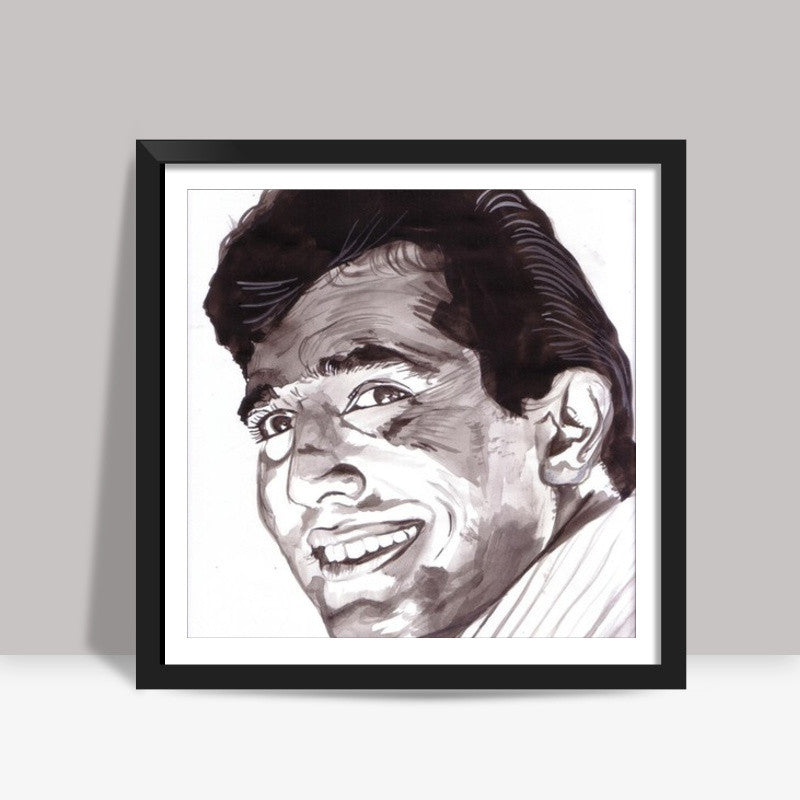 Bollywood superstar Rajesh Khanna believed that life is beautiful Square Art Prints