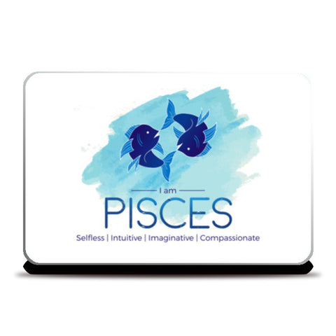Pisces zodiac sign Laptop Skins