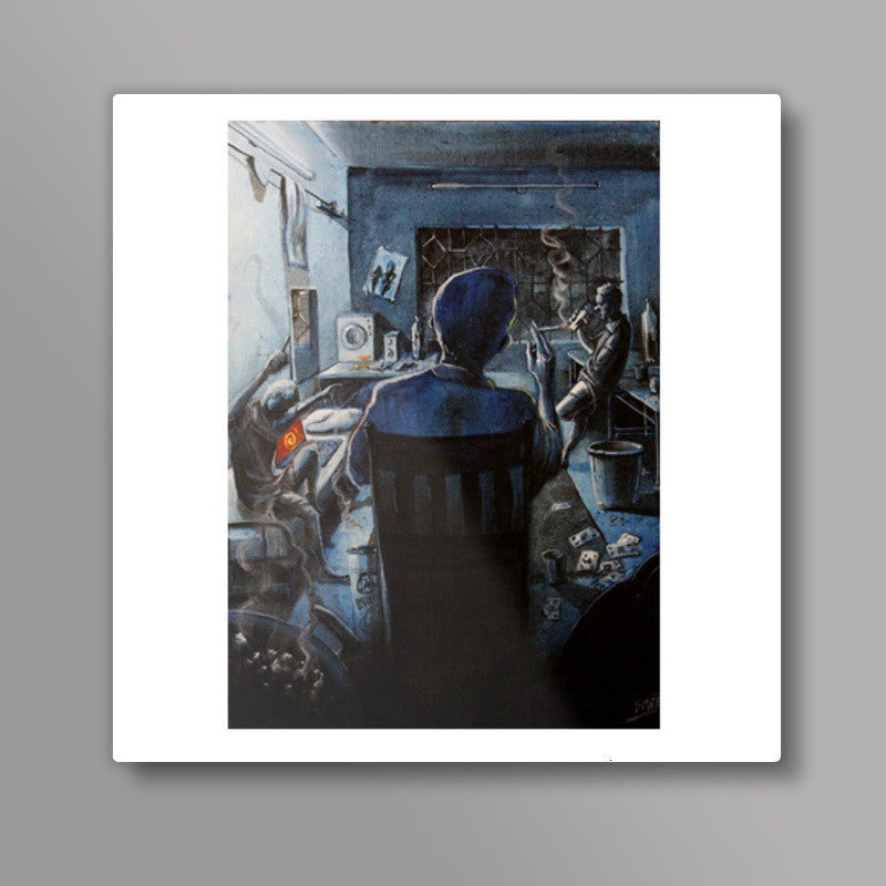 Hostel Saturdays - Painting Square Art Prints