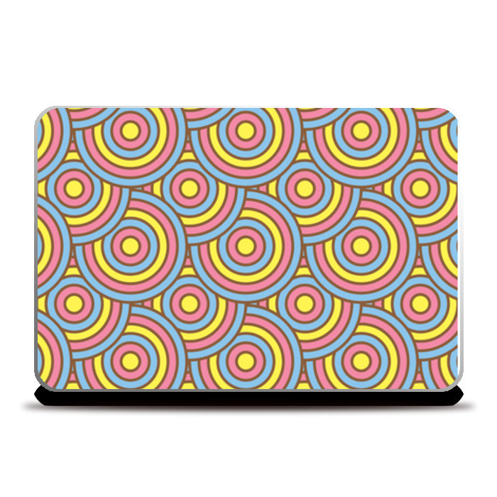 Round Shapes Mess Laptop Skins