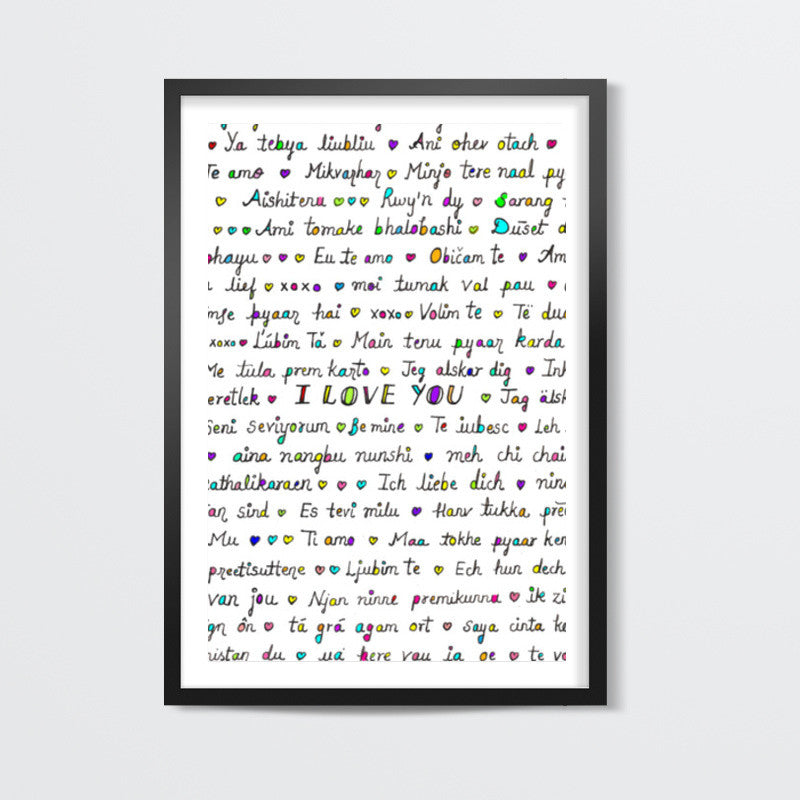 Valentines Day Special-Language of Love Wall Art