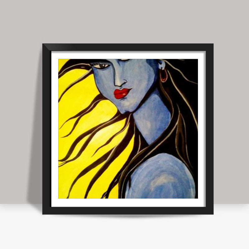 Lord Shiva painting Square Art Prints