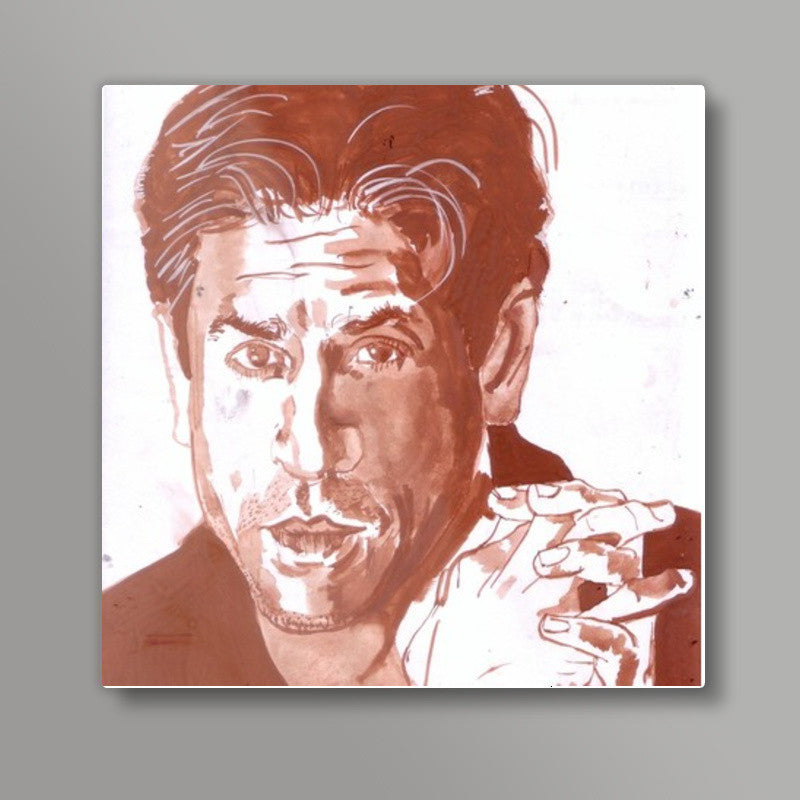 Shah Rukh Khan is a self-made superstar Square Art Prints