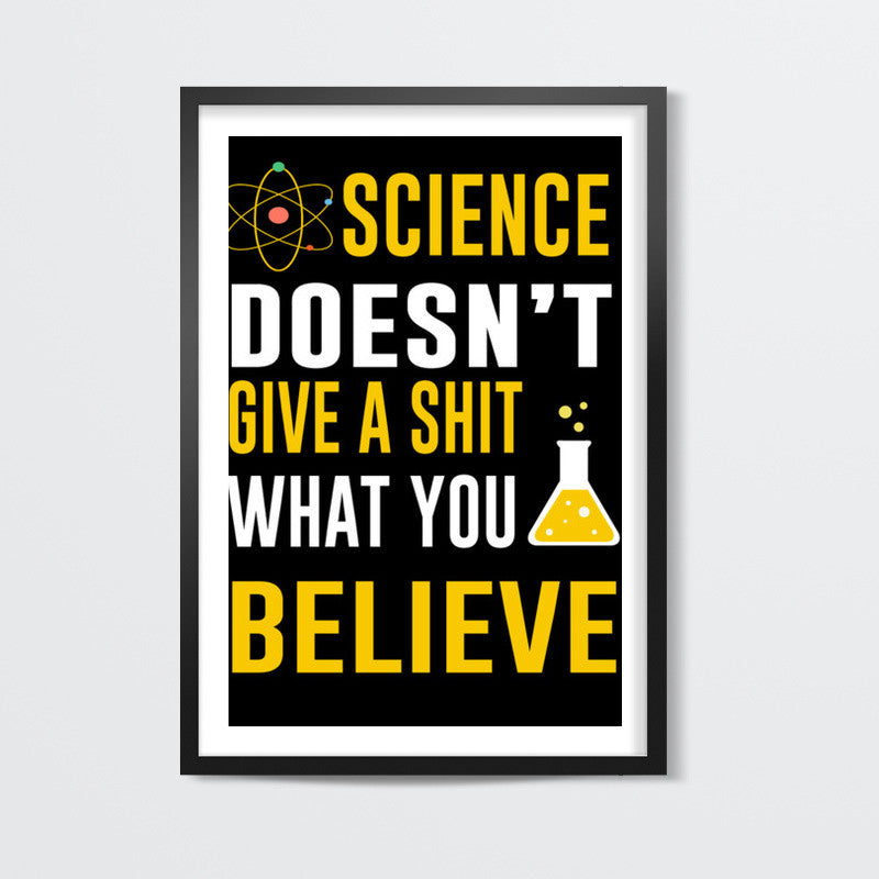Science Doesnt Give a Shit Wall Art
