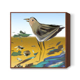 beach bird Square Art Prints