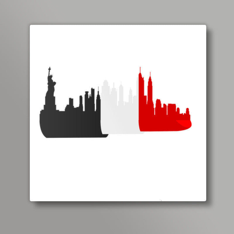 LIPSTICK LOVE! Square Art Prints
