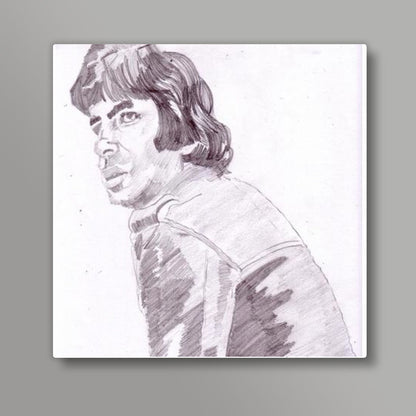 Bollywood superstar Amitabh Bachchan stands tall as an ace performer, decades after his debut  Square Art Prints