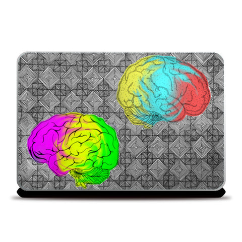 Mirrored Brain Laptop Skins