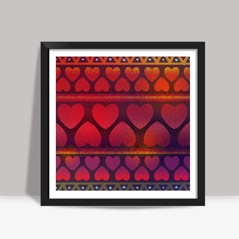 Little Big Hearts Square Art Prints