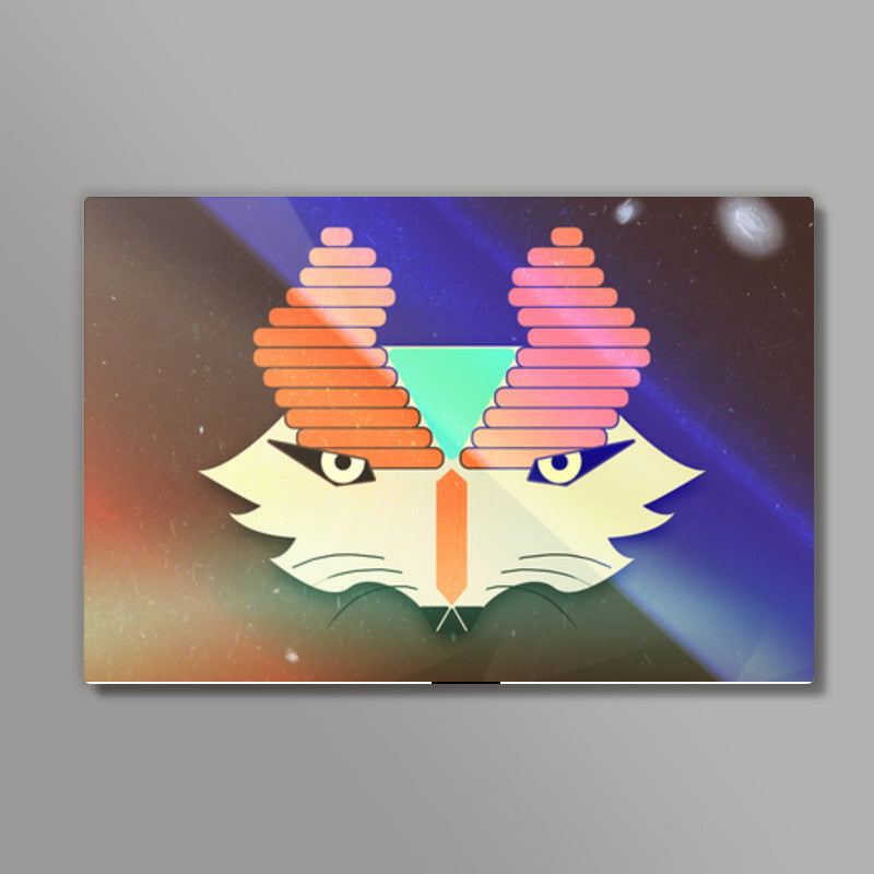 Galactic Mythical Fox Wall Art