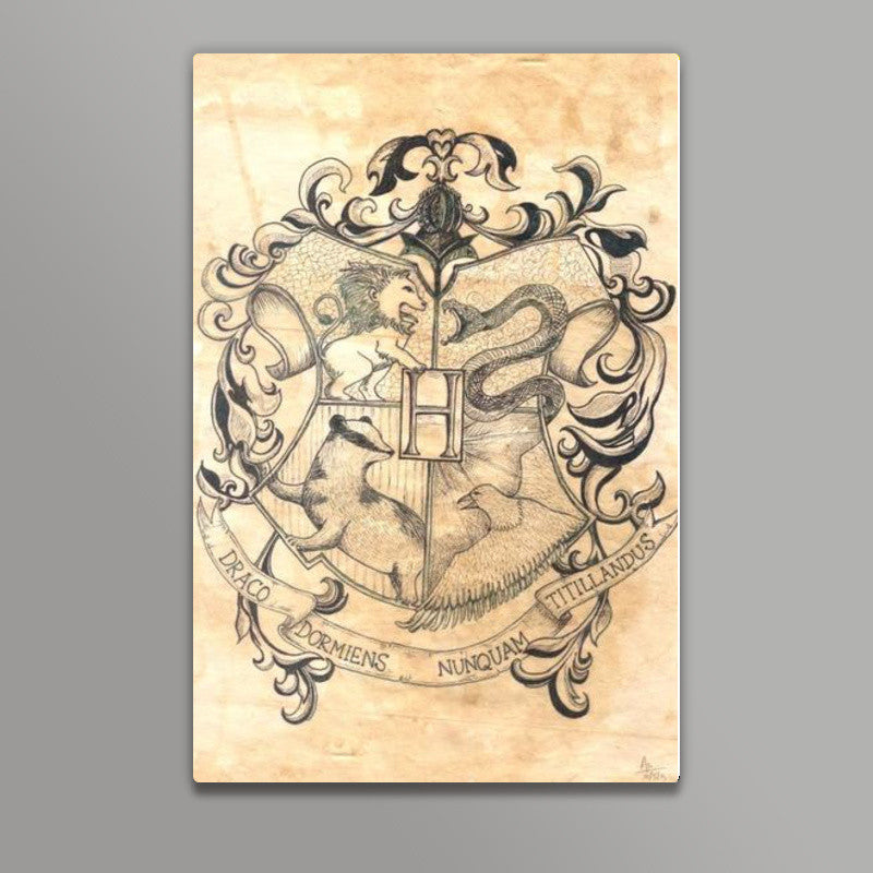 Hogwarts founders poster Wall Art