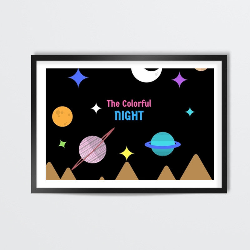 THE COLORFUL NIGHT Wall Art