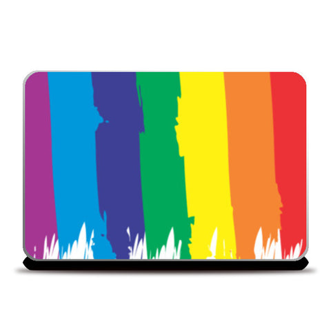 Rainbow colored gay pride Laptop Skins