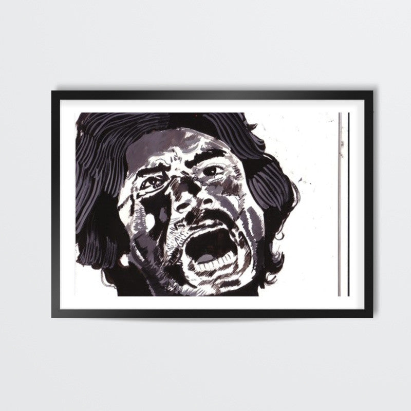 Bollywood superstar Amitabh Bachchan is an angry young man Wall Art