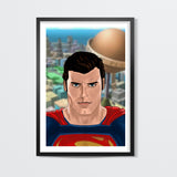 Superman in Metropolis Wall Art | Ehraz Anis