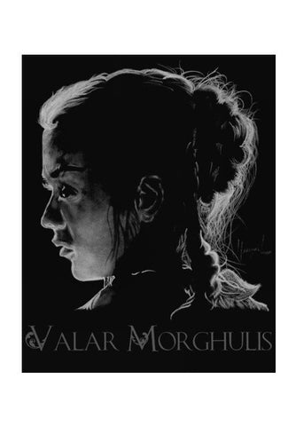 Arya Stark Valar Morghulis Wall Art