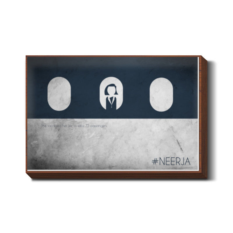 neerja brave minimal sacrifice Wall Art